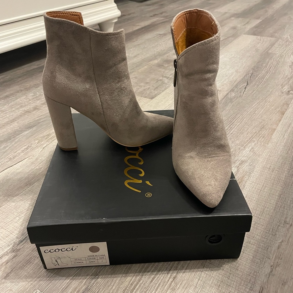 Grey booties